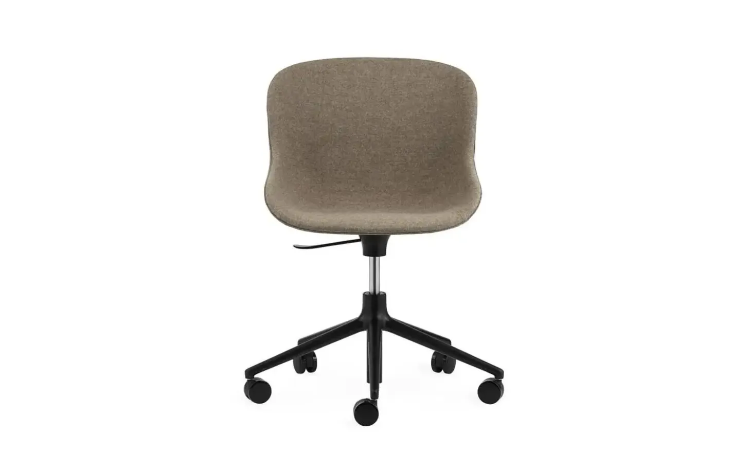 Normann Copenhagen - Hyg Chair Swivel 5W Gas Lift Full Upholstery Black Alu