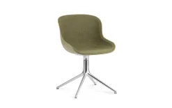 Normann Copenhagen - Hyg Chair Swivel 4L Front Upholstery Olive & Alu