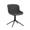 Normann Copenhagen - Hyg Chair Swivel 4L Front Upholstery Black & Black Alu