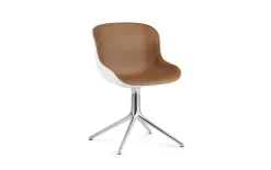 Normann Copenhagen - Hyg Chair Swivel 4L Front Upholstery White & Alu