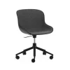Normann Copenhagen - Hyg Chair Swivel 5W Gas Lift Front Upholstery Black & Black Alu