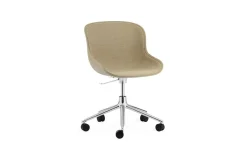 Normann Copenhagen - Hyg Chair Swivel 5W Gas Lift Front Upholstery Sand & Alu