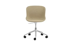 Normann Copenhagen - Hyg Chair Swivel 5W Gas Lift Front Upholstery Sand & Alu
