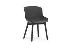 Normann Copenhagen - Hyg Chair Front Upholstery Black & Black Oak