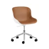Normann Copenhagen - Hyg Chair Swivel 5W Gas Lift Front Upholstery White & Alu