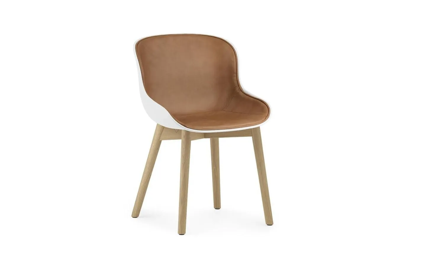 Normann Copenhagen - Hyg Chair Front Upholstery White & Oak