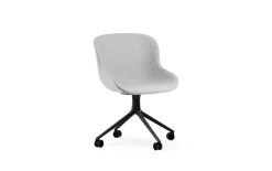 Normann Copenhagen - Hyg Chair Swivel 4W Full Upholstery Black Alu