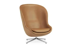 Normann Copenhagen - Hyg Lounge Chair High Swivel Alu