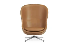 Normann Copenhagen - Hyg Lounge Chair High Swivel Alu