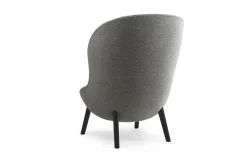 Normann Copenhagen - Hyg Lounge Chair High Black Oak