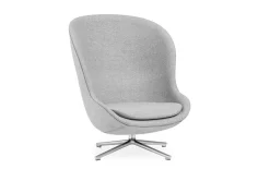 Normann Copenhagen - Hyg Lounge Chair High Swivel Alu
