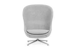 Normann Copenhagen - Hyg Lounge Chair High Swivel Alu