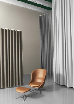 Normann Copenhagen - Hyg Lounge Chair High Swivel Alu Tilt