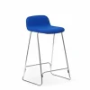 Normann Copenhagen - Just Barstool 65 cm w. back Full Upholstery Chrome
