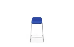 Normann Copenhagen - Just Barstool 65 cm w. back Full Upholstery Chrome