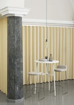Normann Copenhagen - Just Barstool 75 cm w. back Full Upholstery Chrome