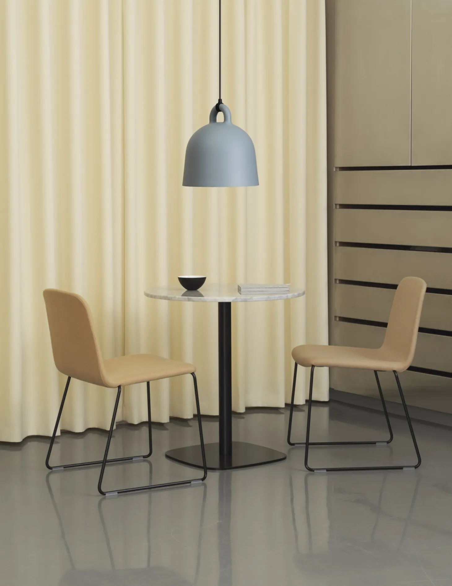 Normann Copenhagen - Just Chair Full Upholstery Black Steel