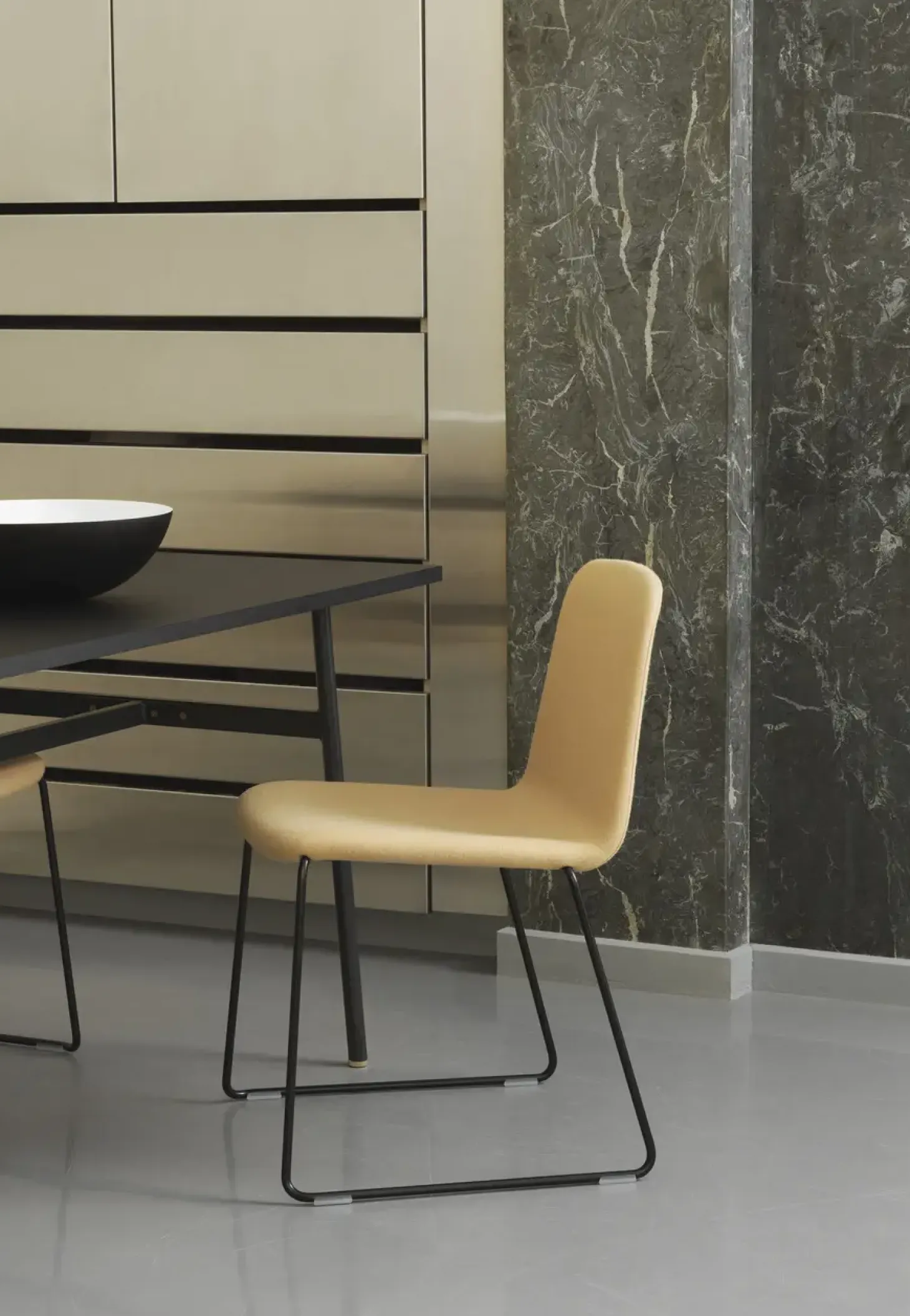 Normann Copenhagen - Just Chair Full Upholstery Black Steel