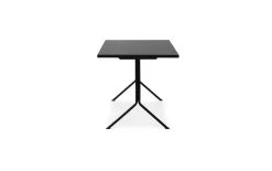 Normann Copenhagen - Kip Desk Black Steel - Dark Brown