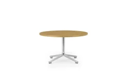 Normann Copenhagen - Lunar Coffee Table - 40 x 70 cm - Alu/Oak