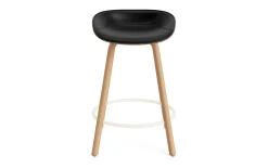 Normann Copenhagen - Mat Barstool 65 cm Front Upholstery Seaweed Beech/Cream - Ultra 41599