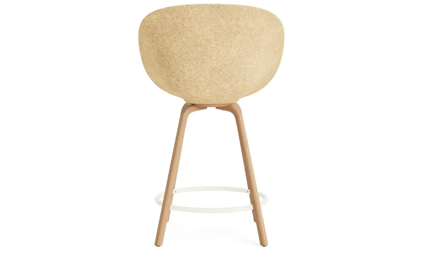 Normann Copenhagen - Mat Bar Armchair 65 cm Beech/Cream - Hemp