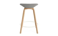 Normann Copenhagen - Mat Barstool 65 cm Full Upholstery Beech/Cream - Remix 133