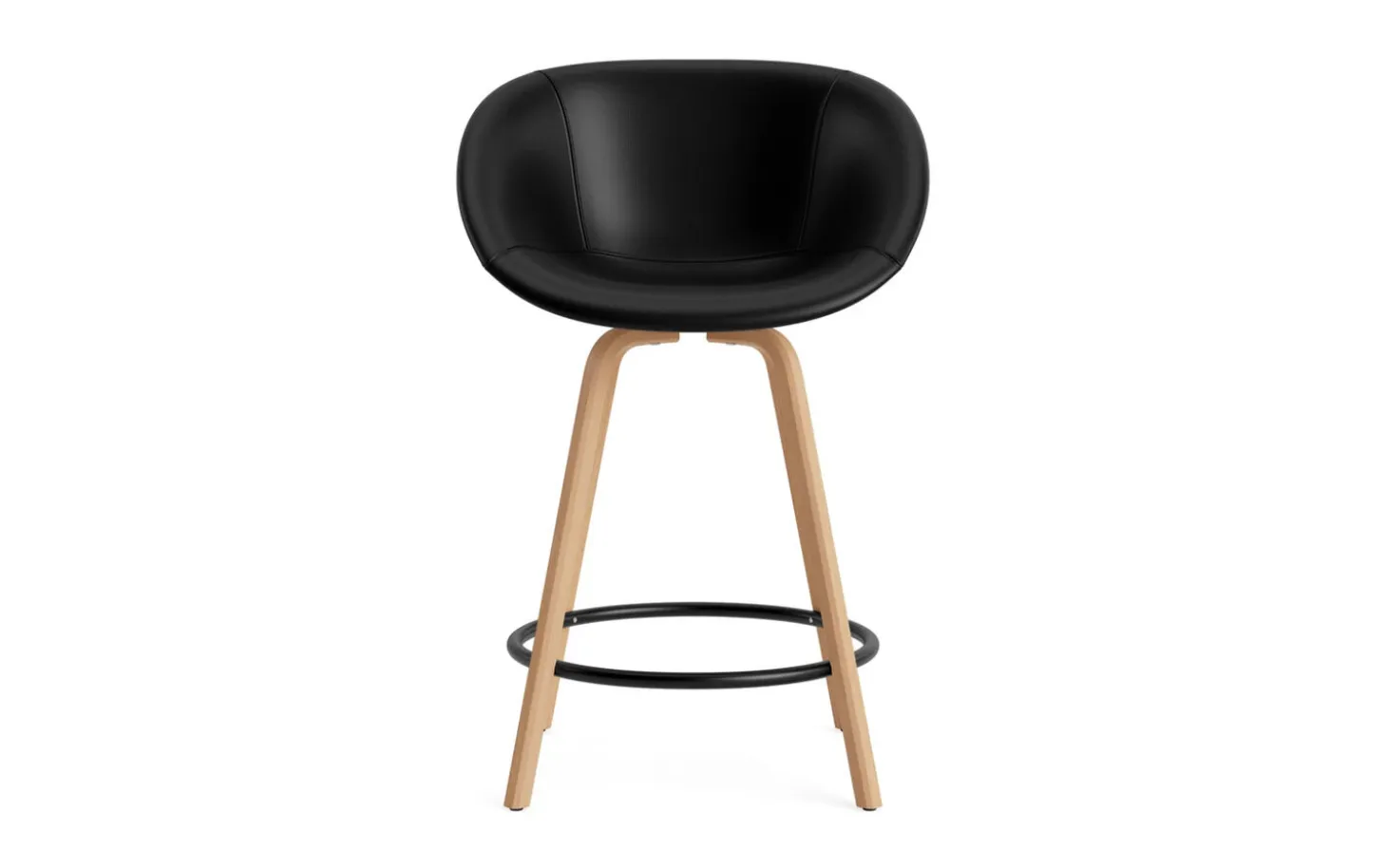 Normann Copenhagen - Mat Bar Armchair 65 cm Full Upholstery Beech/Black - Ultra 41599