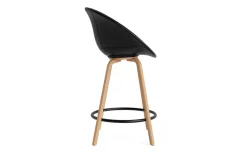Normann Copenhagen - Mat Bar Armchair 65 cm Full Upholstery Beech/Black - Ultra 41599