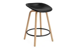 Normann Copenhagen - Mat Barstool 65 cm Full Upholstery Beech/Black - Ultra 41599