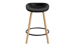 Normann Copenhagen - Mat Barstool 65 cm Full Upholstery Beech/Black - Ultra 41599