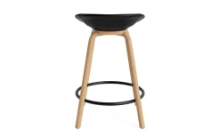 Normann Copenhagen - Mat Barstool 65 cm Full Upholstery Beech/Black - Ultra 41599