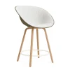Normann Copenhagen - Mat Bar Armchair 65 cm Front Upholstery Seaweed Beech/Cream - Hallingdal 110
