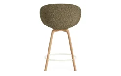 Normann Copenhagen - Mat Bar Armchair 65 cm Front Upholstery Seaweed Beech/Cream - Hallingdal 110