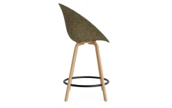 Normann Copenhagen - Mat Bar Armchair 65 cm Beech/Black - Seaweed