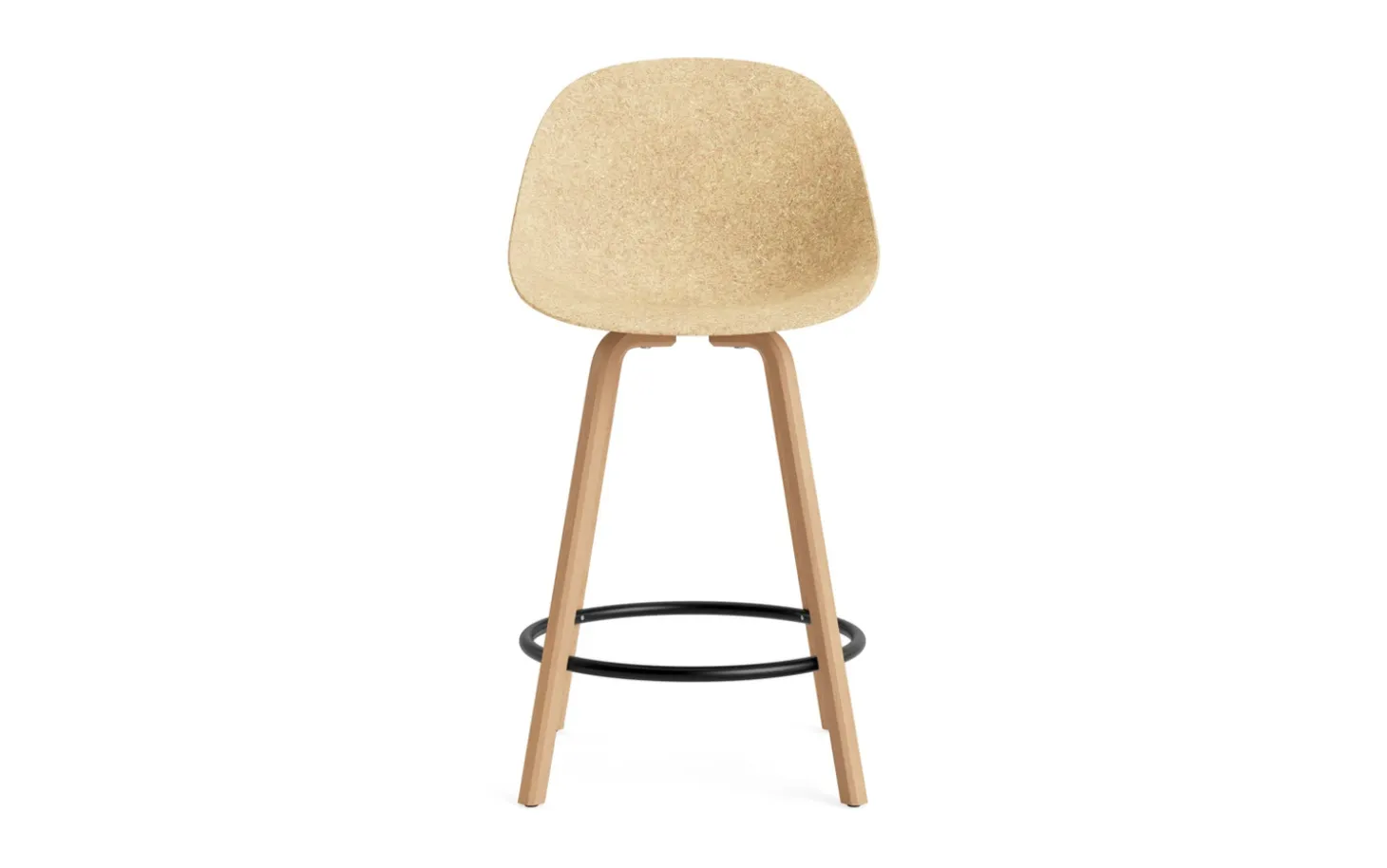 Normann Copenhagen - Mat Bar Chair 65 cm Beech/Black - Hemp