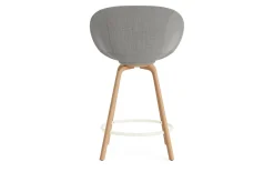 Normann Copenhagen - Mat Bar Armchair 65 cm Full Upholstery Beech/Cream - Remix 133