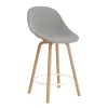 Normann Copenhagen - Mat Bar Chair 65 cm Full Upholstery Beech/Cream - Remix 133