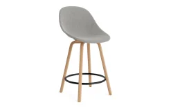 Normann Copenhagen - Mat Bar Chair 65 cm Full Upholstery Beech/Black - Remix 133