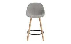 Normann Copenhagen - Mat Bar Chair 65 cm Full Upholstery Beech/Black - Remix 133