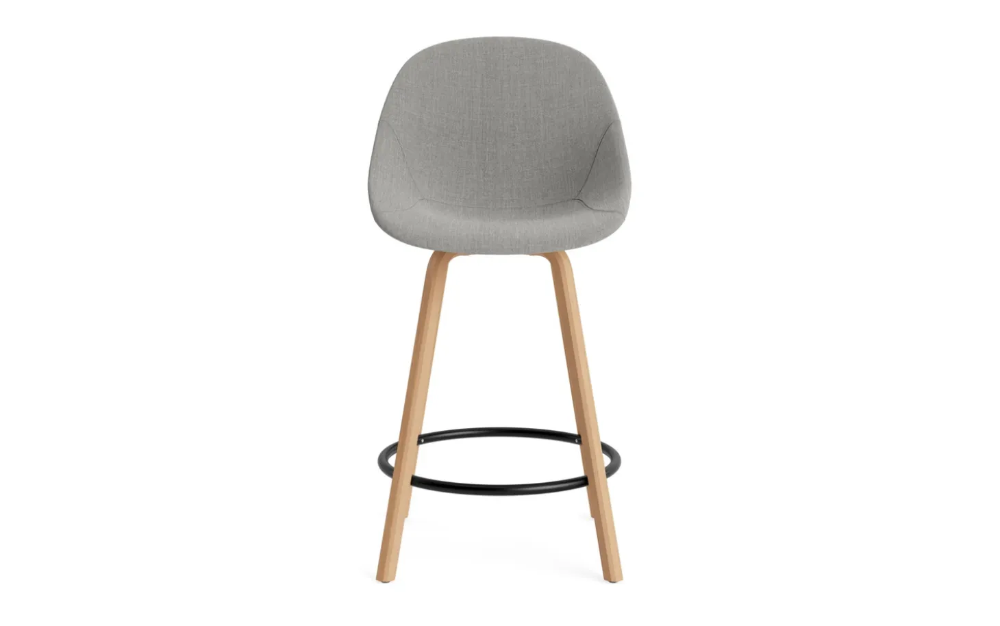 Normann Copenhagen - Mat Bar Chair 65 cm Full Upholstery Beech/Black - Remix 133