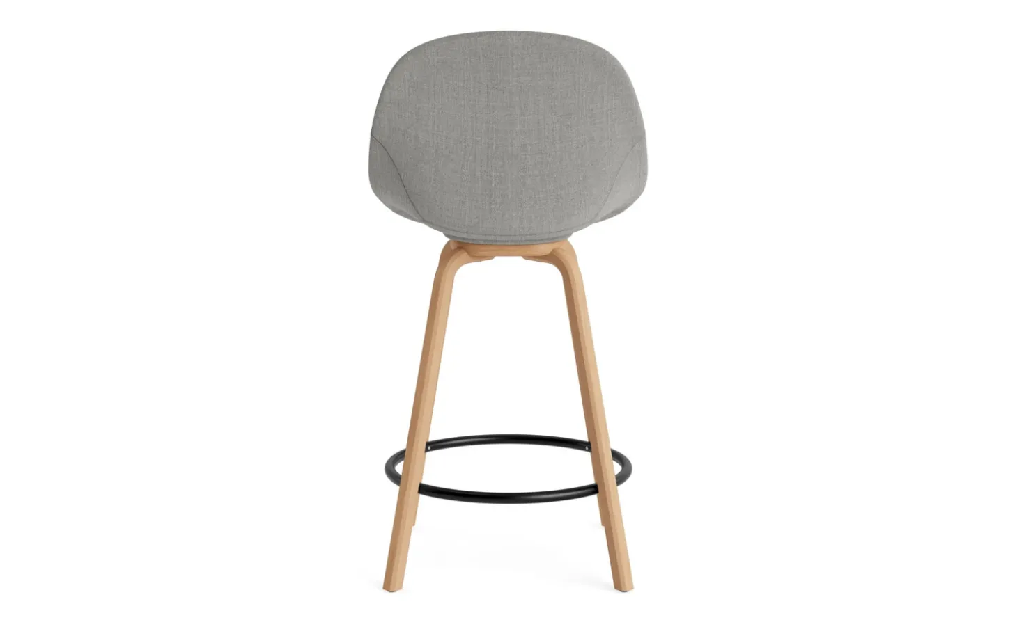 Normann Copenhagen - Mat Bar Chair 65 cm Full Upholstery Beech/Black - Remix 133