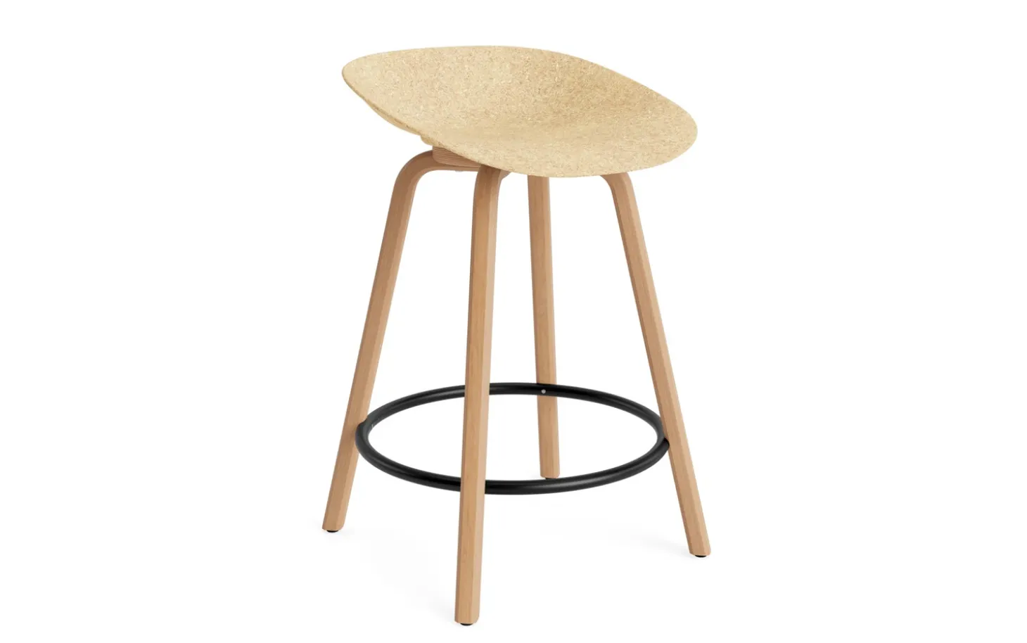 Normann Copenhagen - Mat Barstool 65 cm Beech/Black