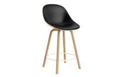 Normann Copenhagen - Mat Bar Chair 65 cm Front Upholstery Hemp Beech/Cream - Ultra 41599