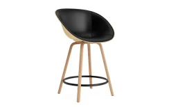 Normann Copenhagen - Mat Bar Armchair 65 cm Front Upholstery Hemp Beech/Black - Ultra 41599