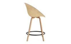 Normann Copenhagen - Mat Bar Armchair 65 cm Front Upholstery Hemp Beech/Black - Ultra 41599