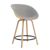 Normann Copenhagen - Mat Bar Armchair 65 cm Front Upholstery Hemp Beech/Black - Remix 133