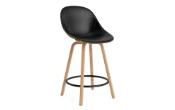 Normann Copenhagen - Mat Bar Chair 65 cm Front Upholstery Seaweed Beech/Black - Ultra 41599