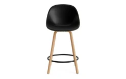 Normann Copenhagen - Mat Bar Chair 65 cm Front Upholstery Seaweed Beech/Black - Ultra 41599