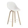 Normann Copenhagen - Mat Bar Chair 65 cm Full Upholstery Beech/Cream - Hallingdal 110